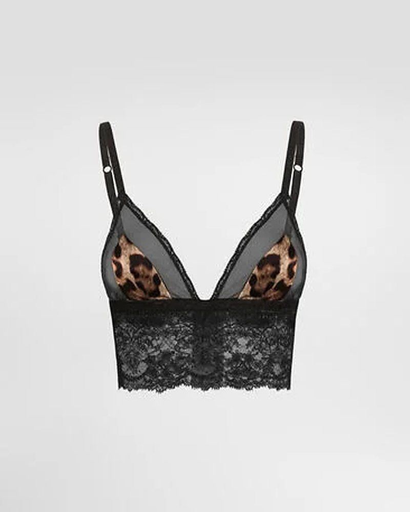Wire-free lace bralette