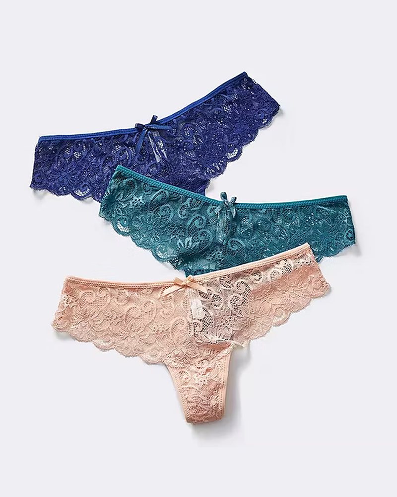 Lace thongs manufactured by Puning Hesheng Garment Co., Ltd