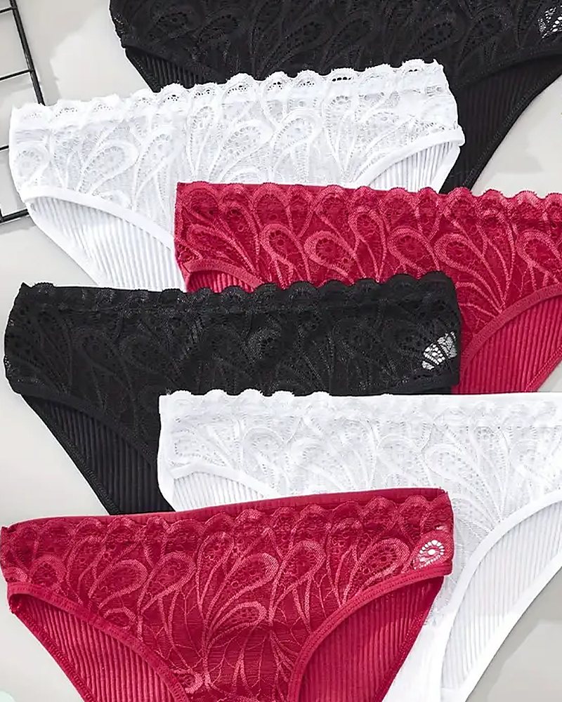 Lace-trim briefs manufactured by Puning Hesheng Garment Co., Ltd